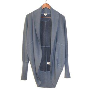 ARITZIA Wilfred Diderot Cocoon Open Cardigan Sweater Heather Blue Size XS/S